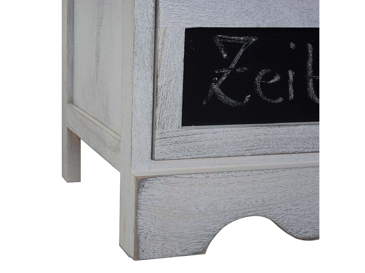 Kommode Venlo mit Tafel Shabby-Look, Weiß