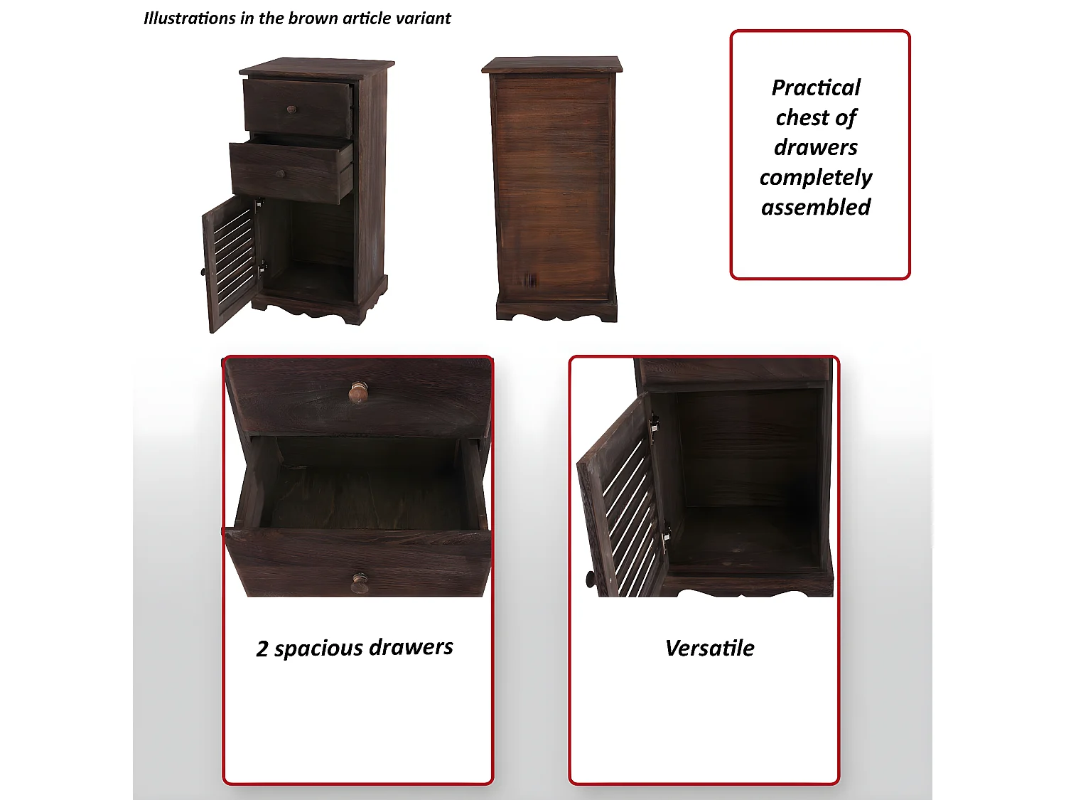 Commode Armoire,  blanc