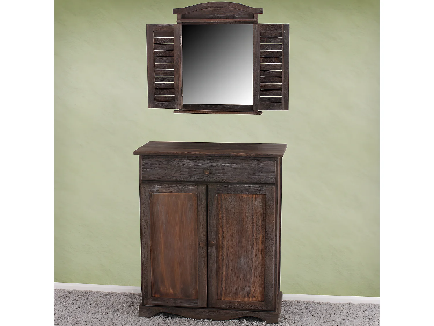 Commode Armoire,  marron