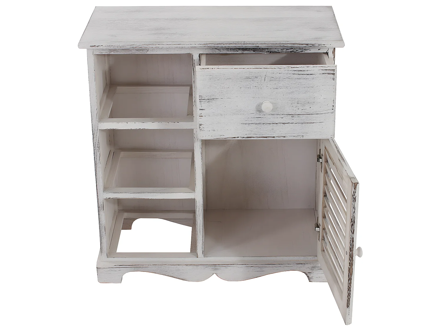 Cómoda Armário com 3 cestos,  branco