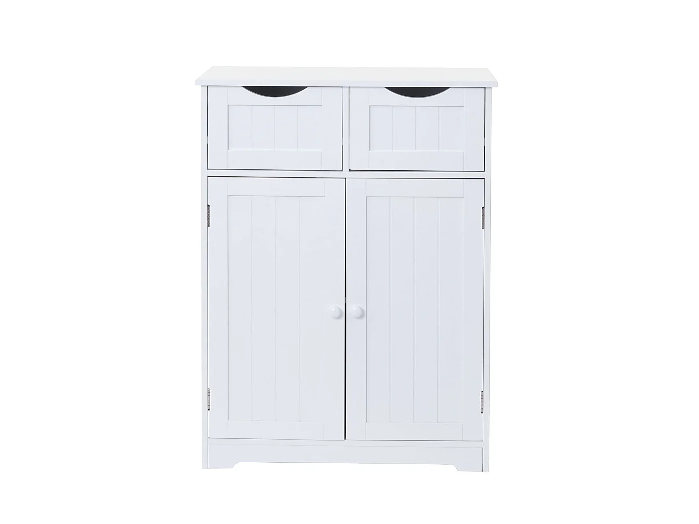 Cómoda MCW-B65 2 cajones 2 puertas,  blanco