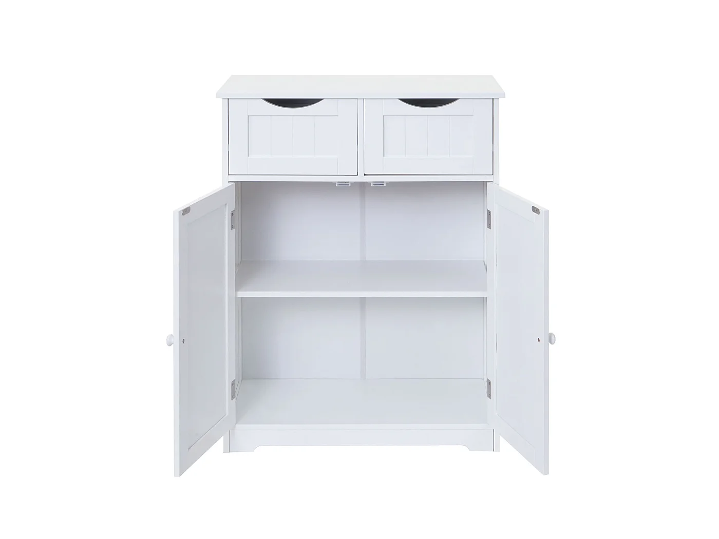 Cómoda MCW-B65 2 cajones 2 puertas,  blanco