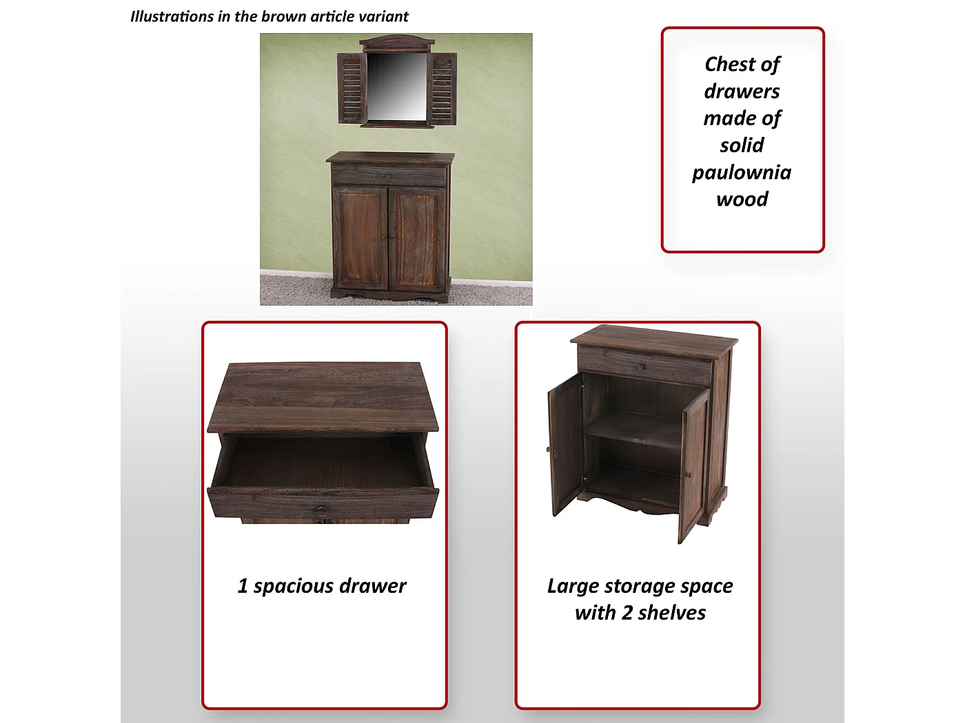 Commode Armoire,  blanc