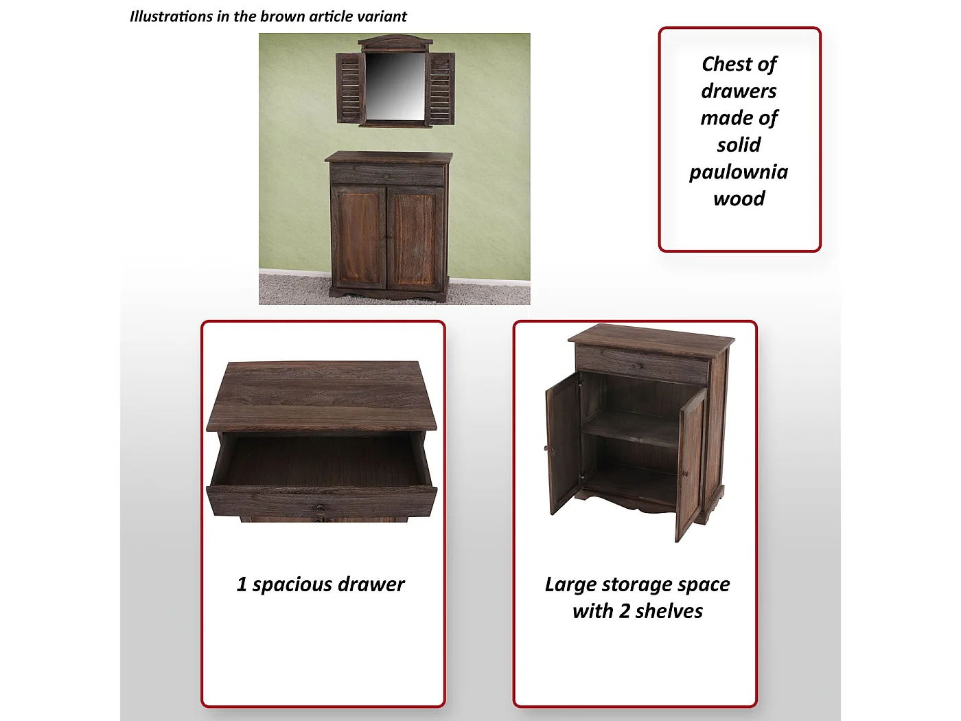 Commode Armoire,  blanc