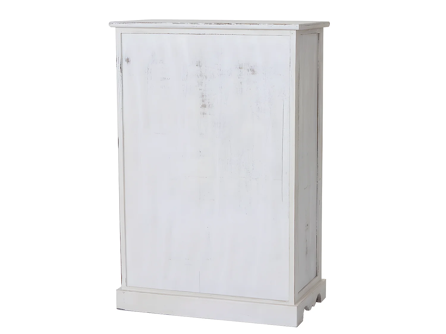 Commode Derby 5 lades shabby look,  wit