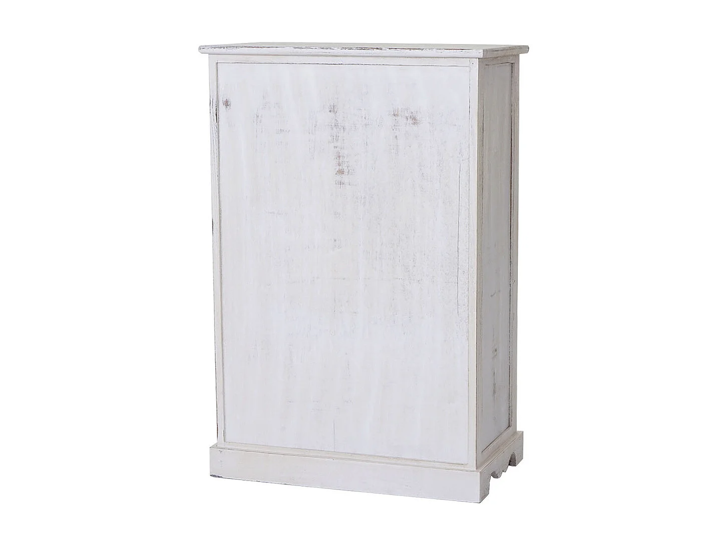 Cómoda Derby 5 cajones, estilo shabby chic,  blanco