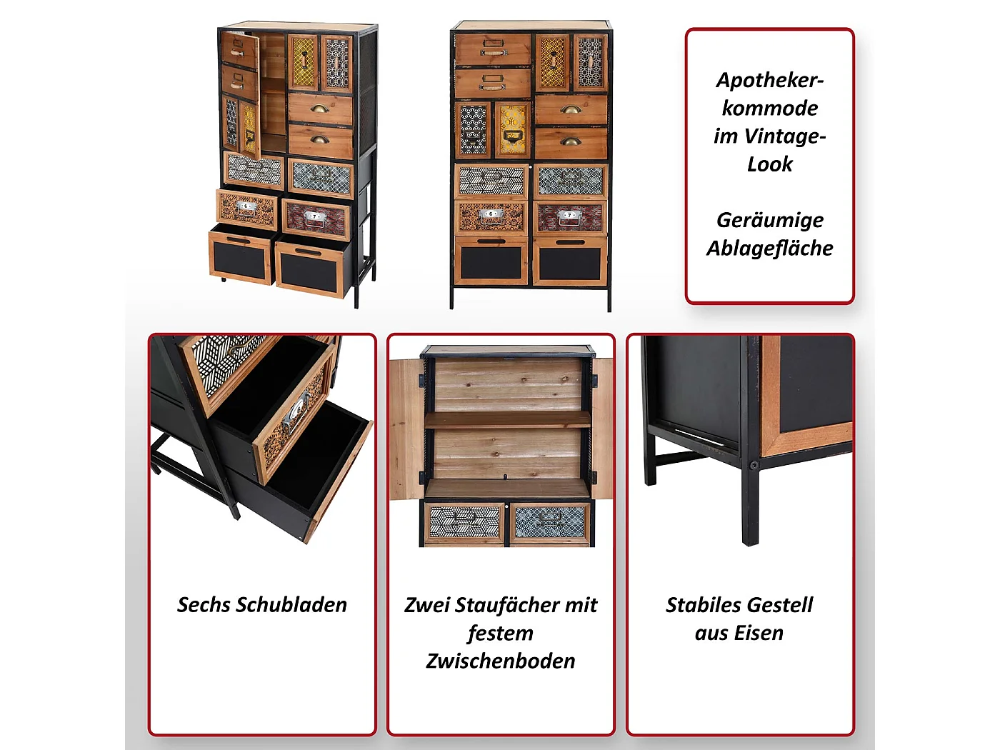 Apothekers ladenkast MCW-L38