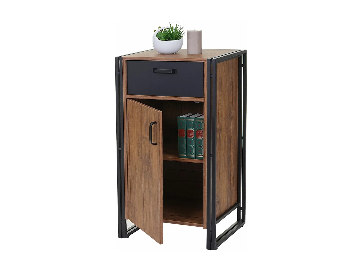 Kommode MCW-A27 1 Schublade 2 Türen