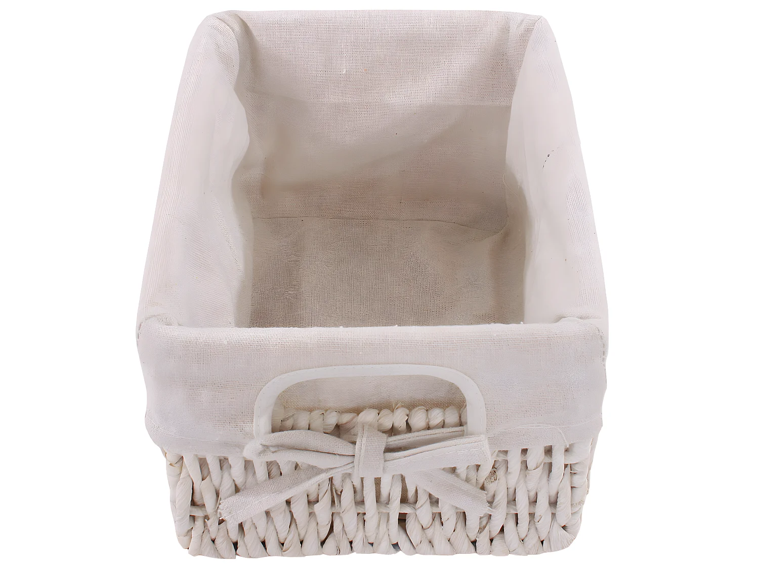 Étagère Commode avec 5 tiroirs en osier,  blanc