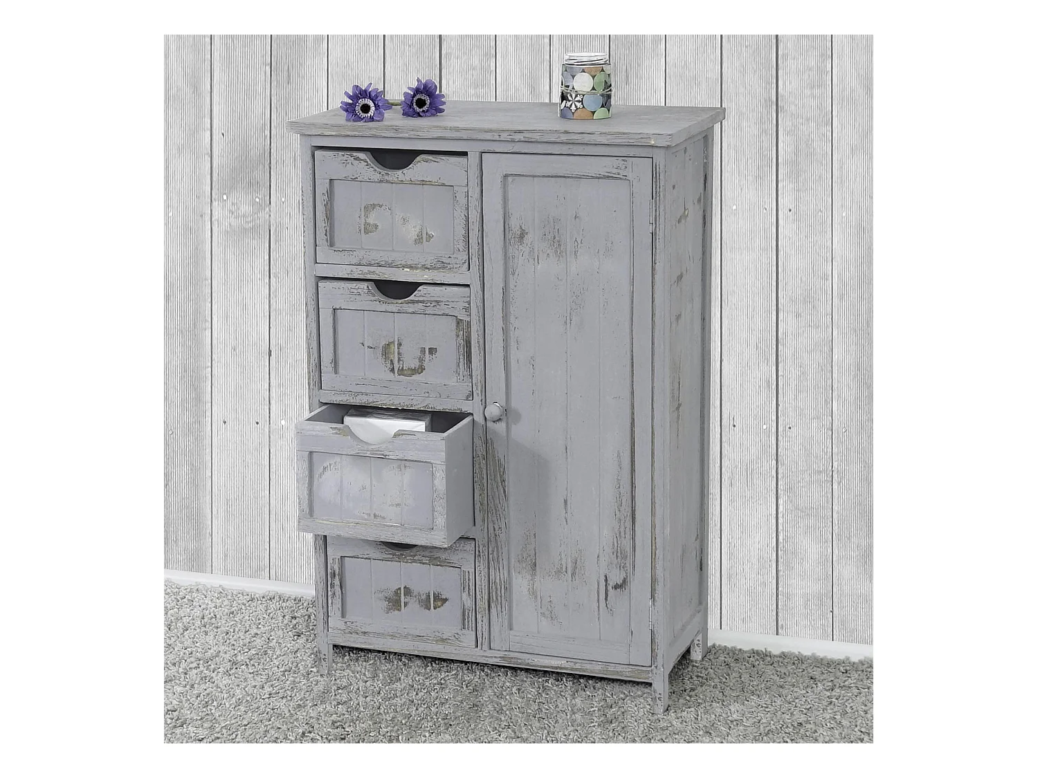 Commode MCW-D12,  grijs