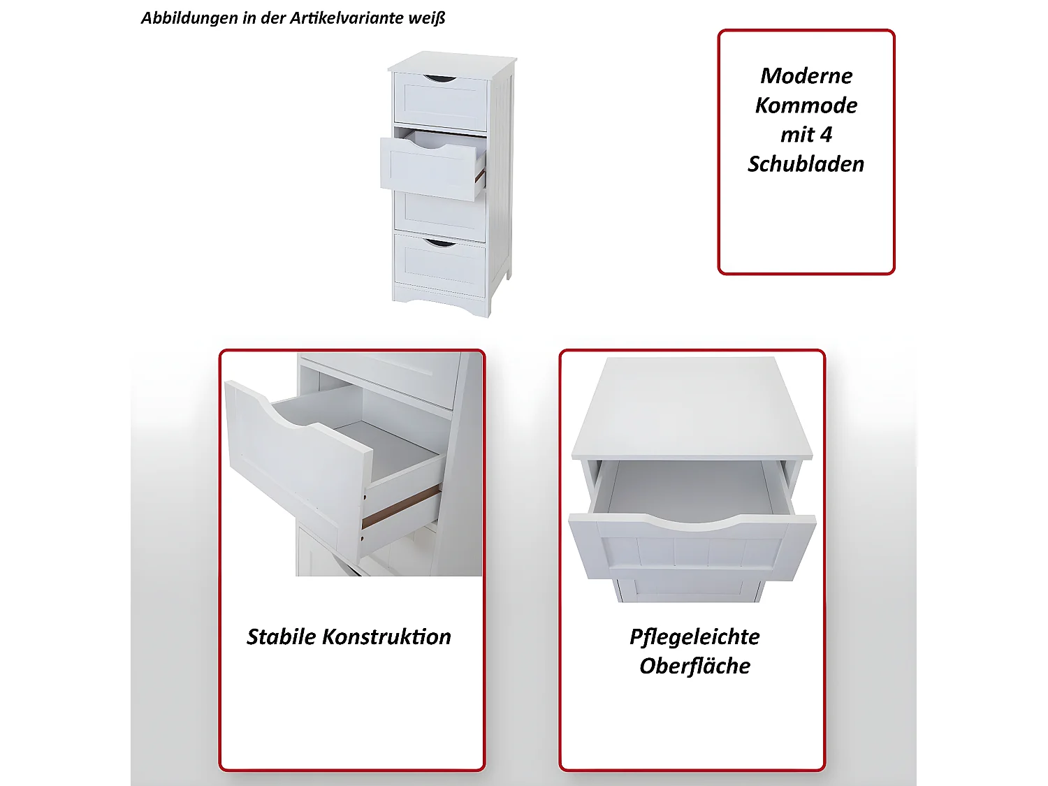 Commode MCW-B65,  gris