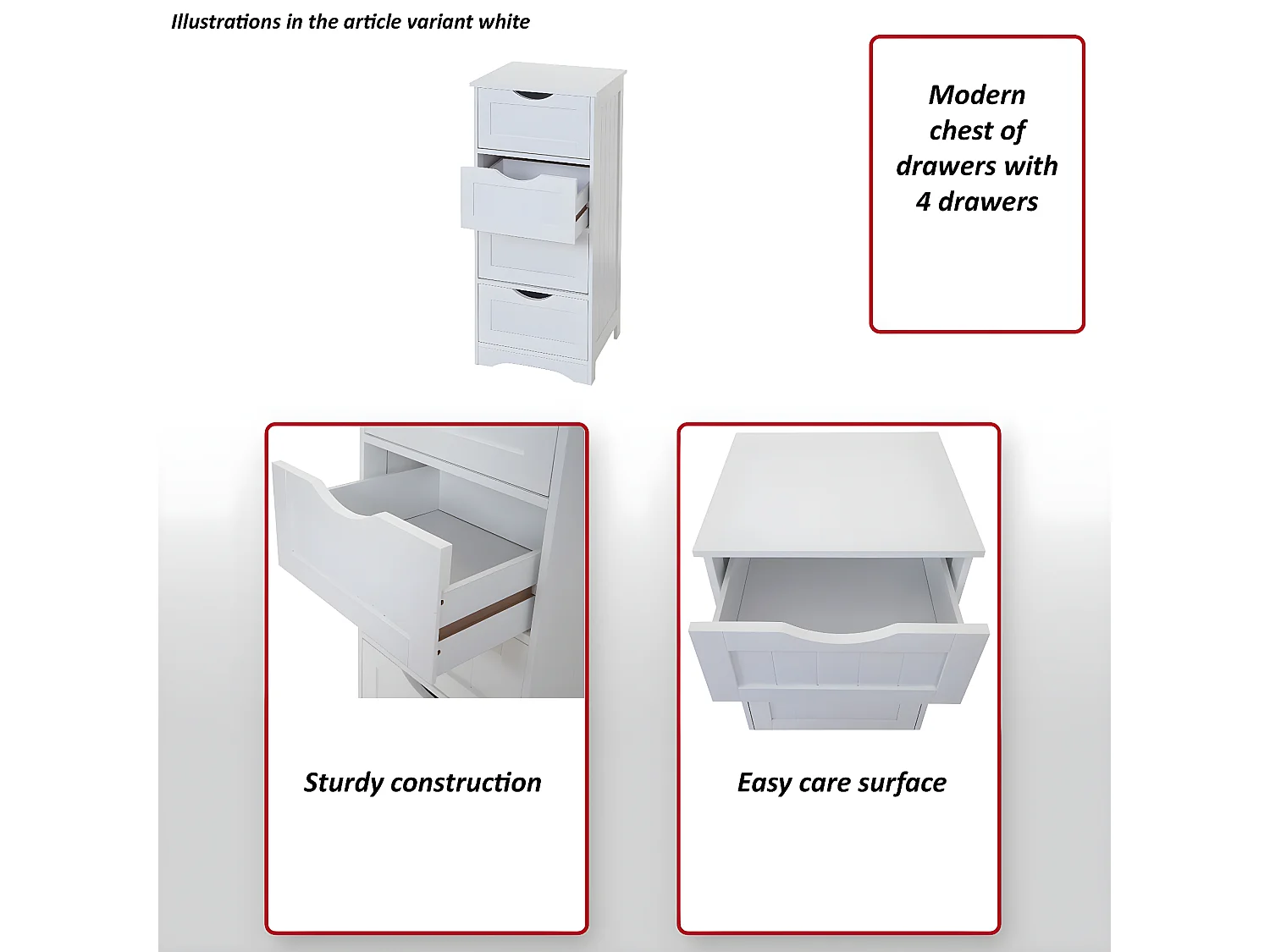 Commode MCW-B65,  gris