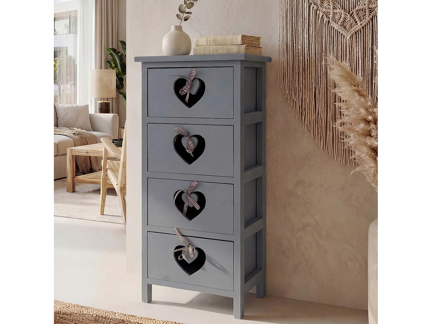 Commode Sues,  grijsblauw