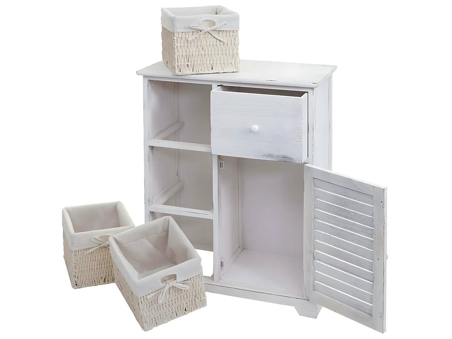 Komoda MCW-H21,  shabby white