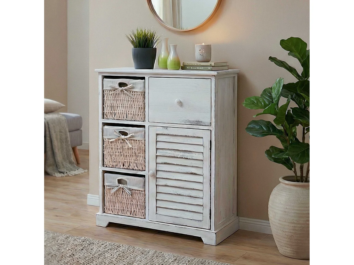 Cómoda MCW-H21,  blanco desgastado