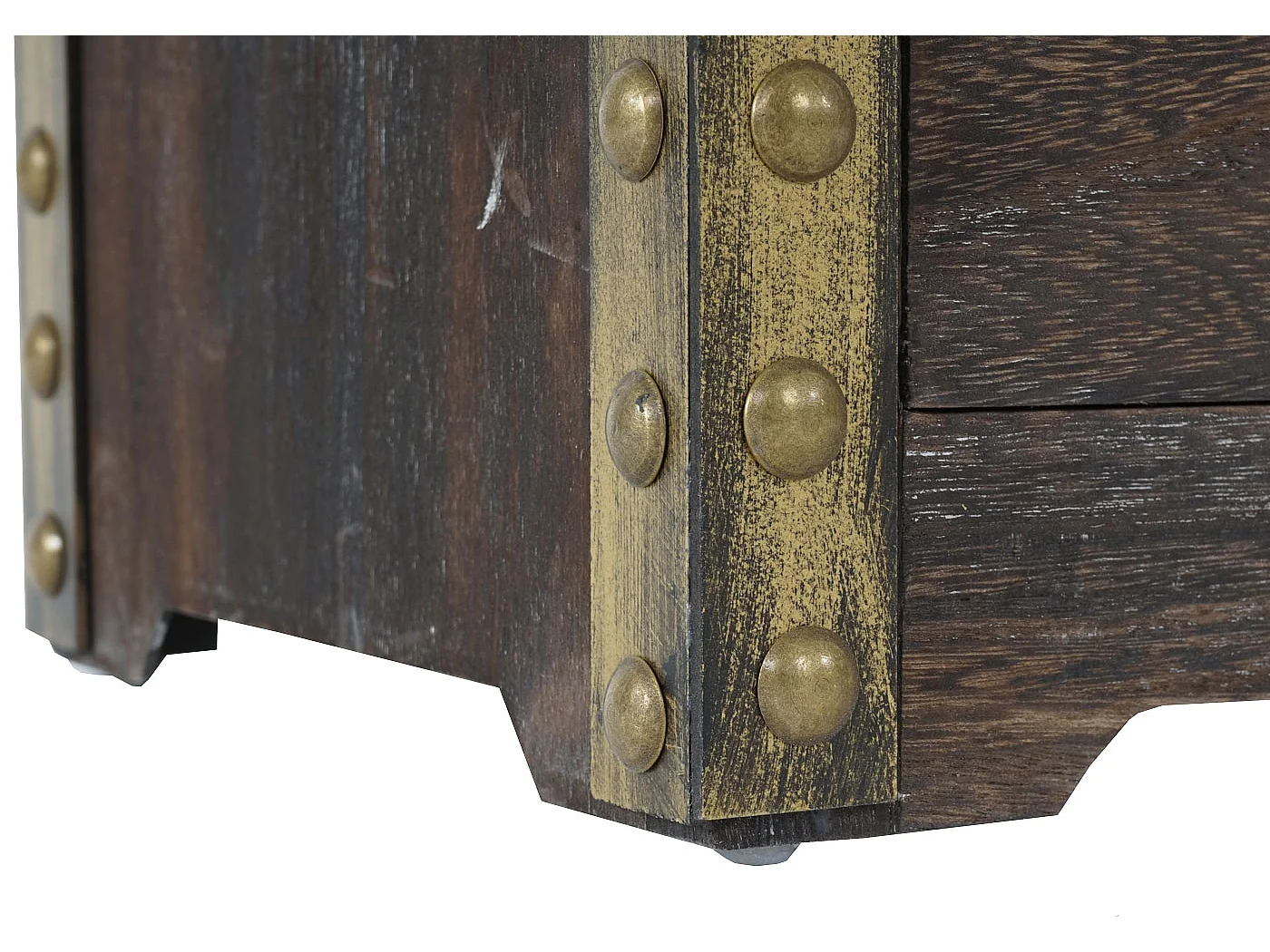 Kommode Ambato 4 Schubladen Shabby-Look, Braun