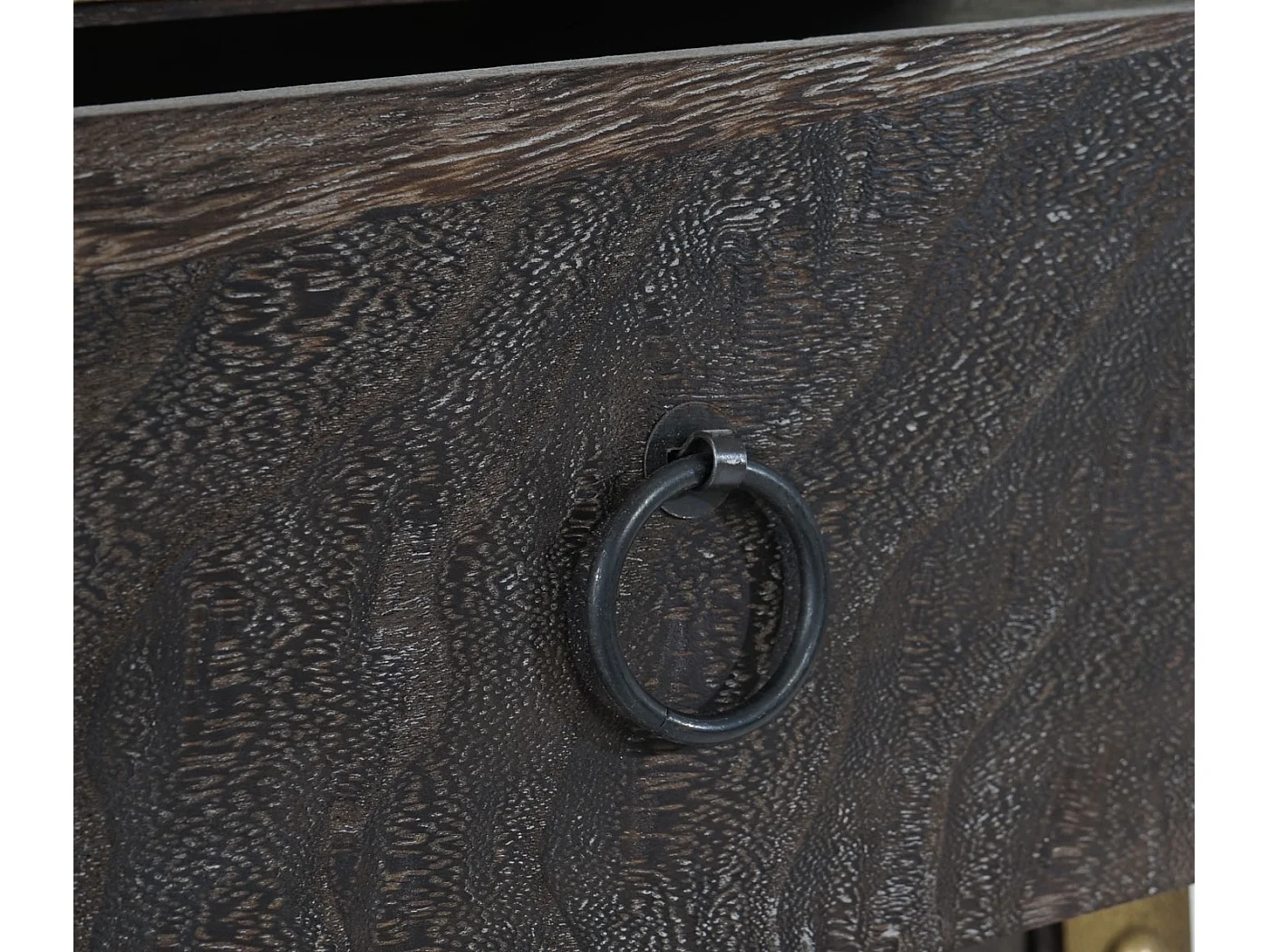 Kommode Ambato 4 Schubladen Shabby-Look, Braun