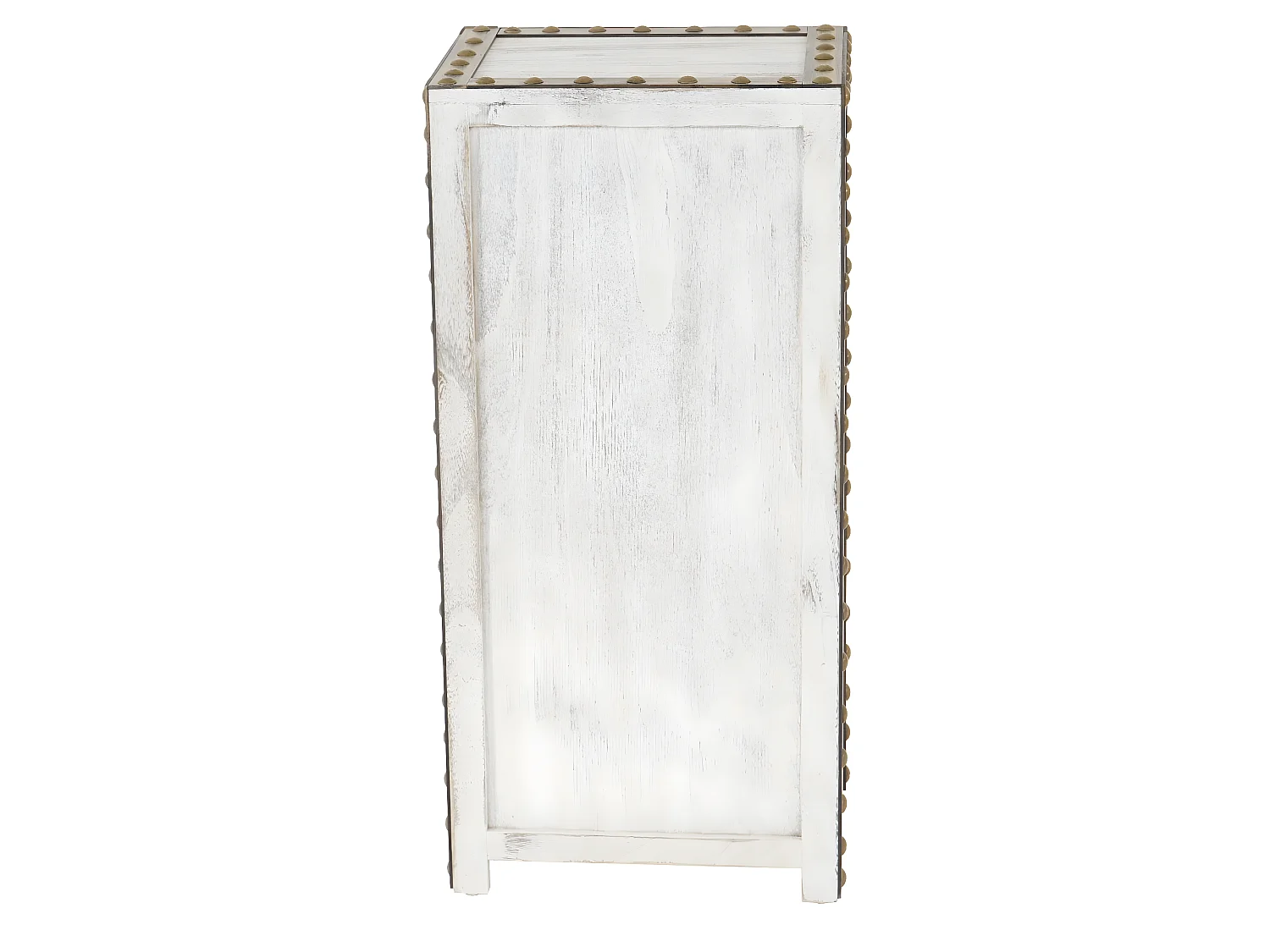 Commode Ambato 4 lades shabby look,  wit