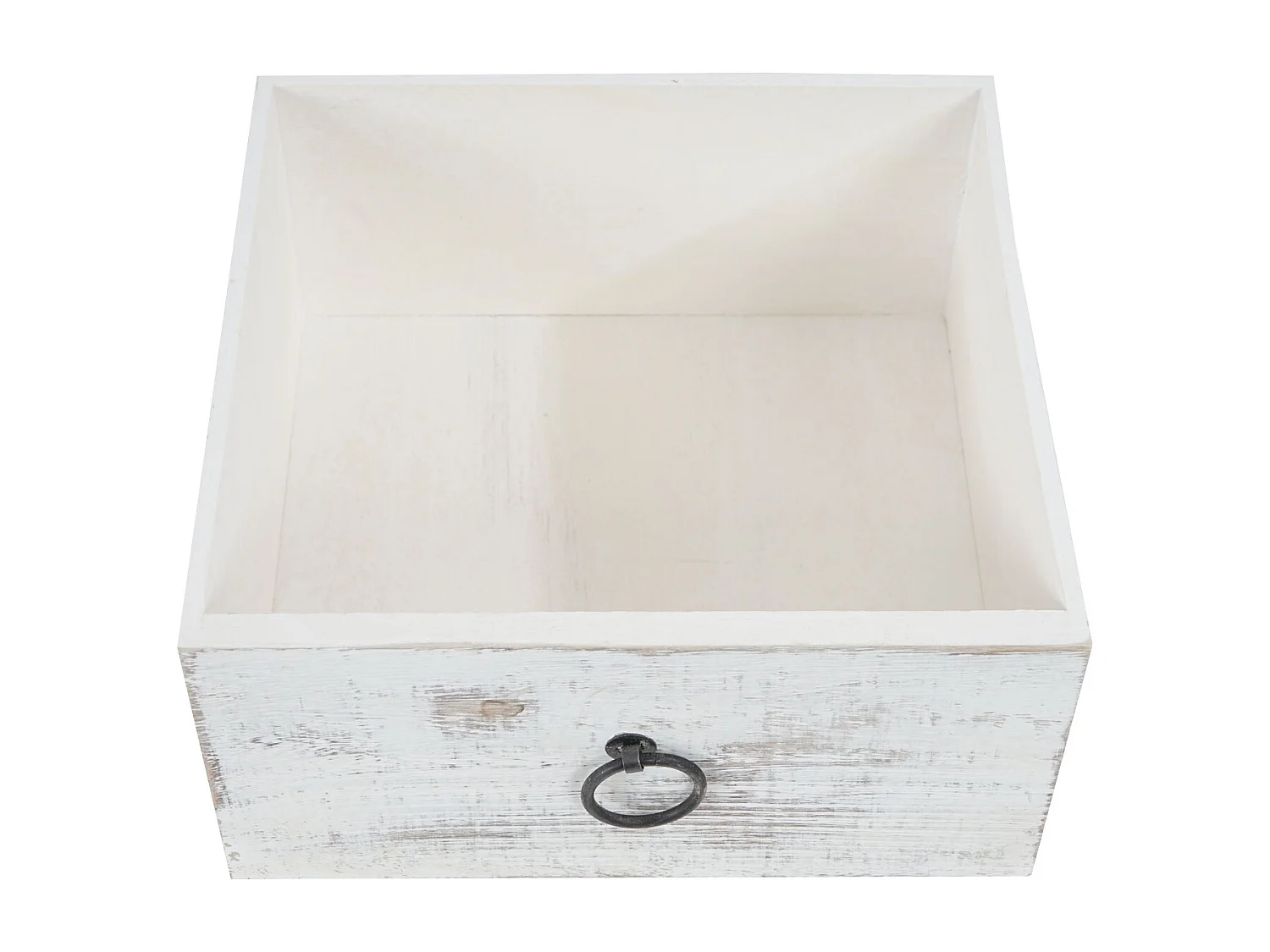 Kommode Ambato 4 Schubladen Shabby-Look, Weiß