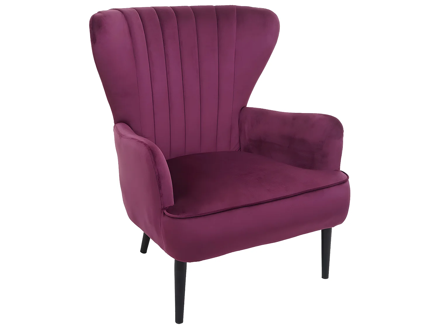 Fauteuil de salon MCW-K37,  bordeaux