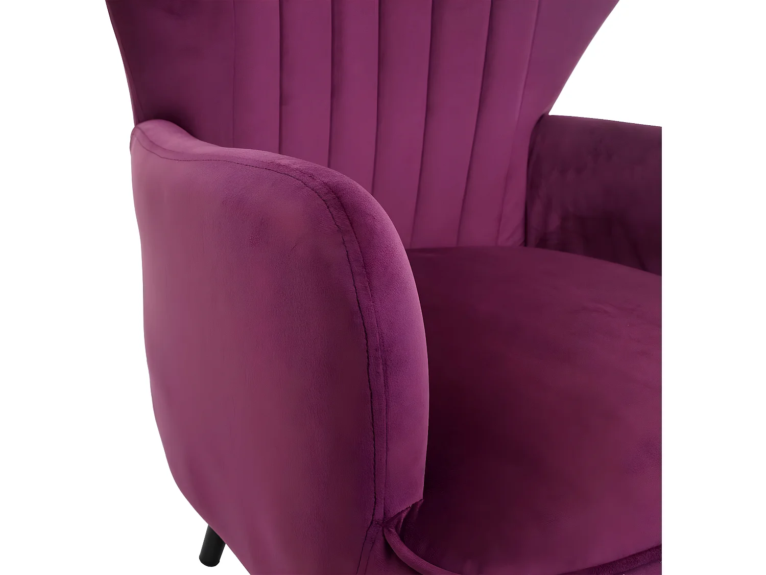 Fauteuil de salon MCW-K37,  bordeaux