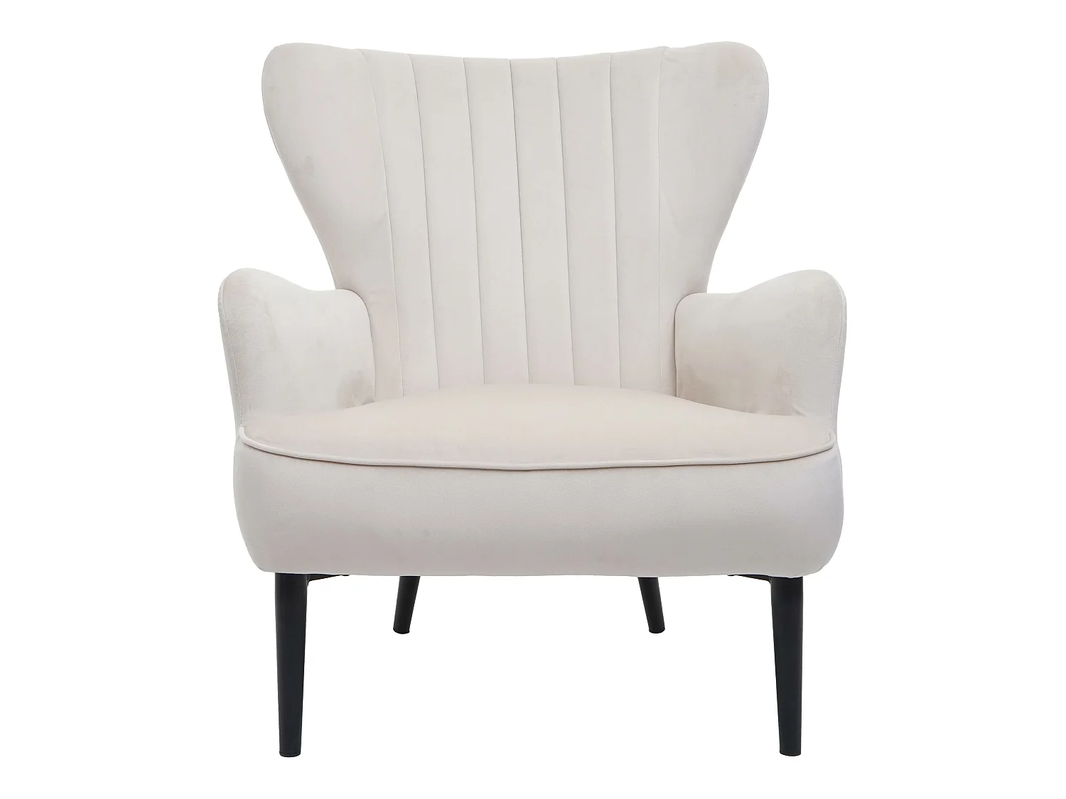 Fauteuil de salon MCW-K37,  crème - beige