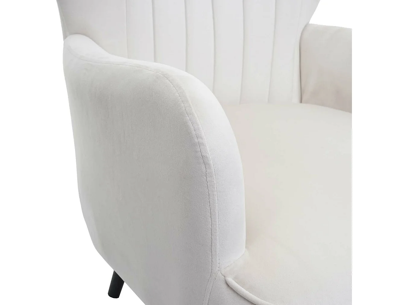 Fauteuil de salon MCW-K37,  crème - beige