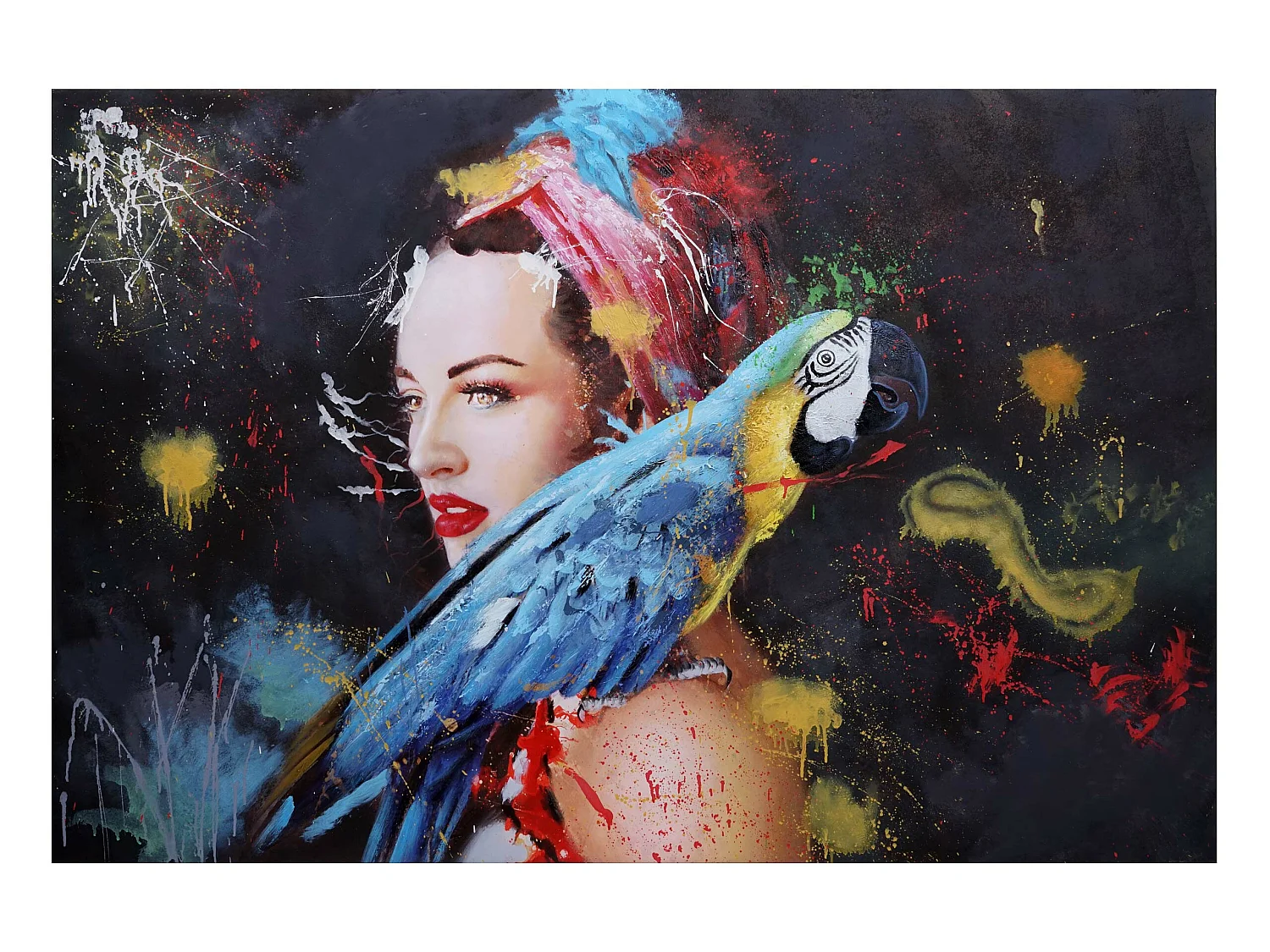 Peinture à l'huile Femme MCW-H25 peinte à la main,  150x100cm