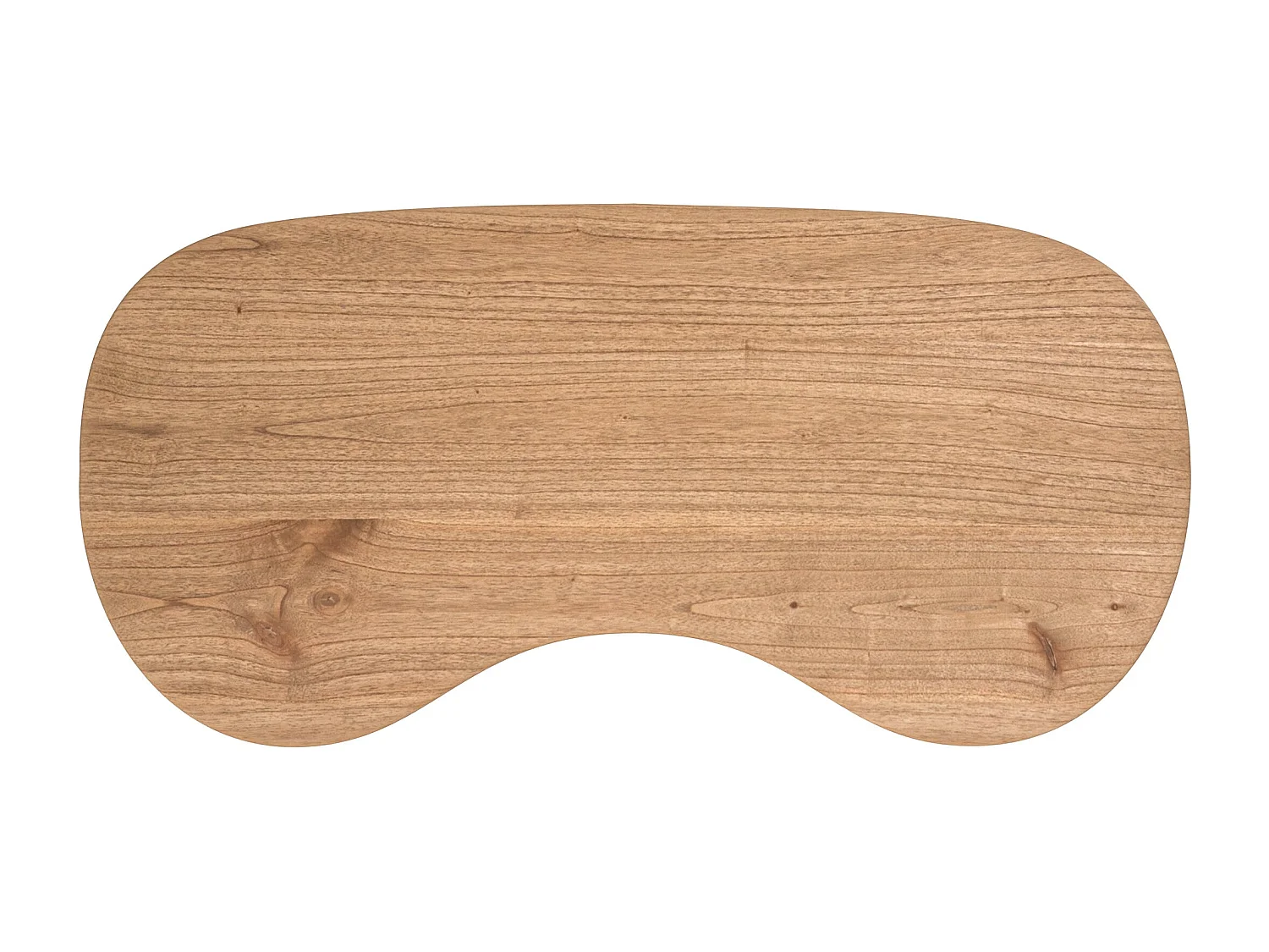 Mesa de centro orgánica de madera maciza de mindi - Brandan