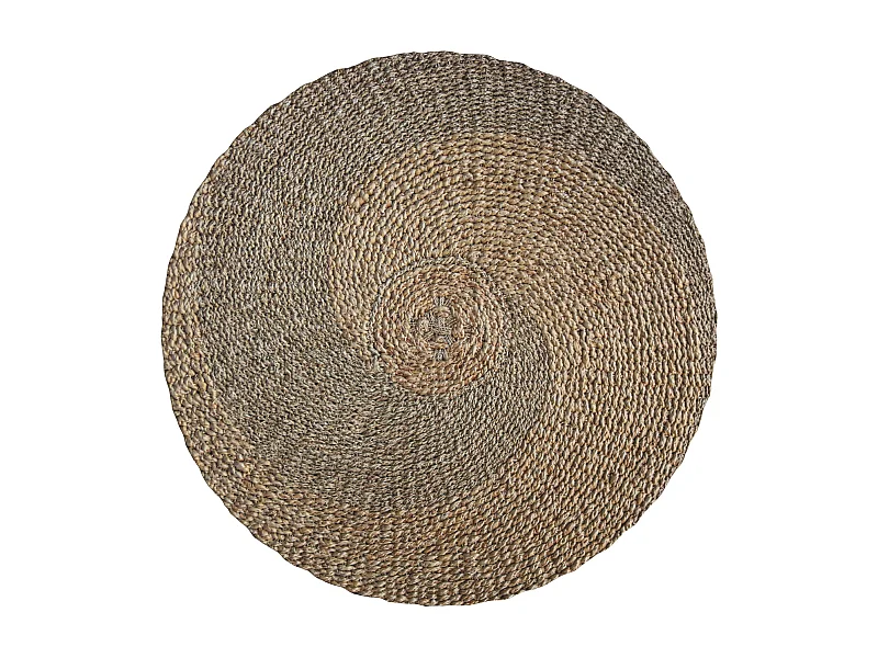 Tapis rond ∅120cm en jacinthe d'eau - Yvy