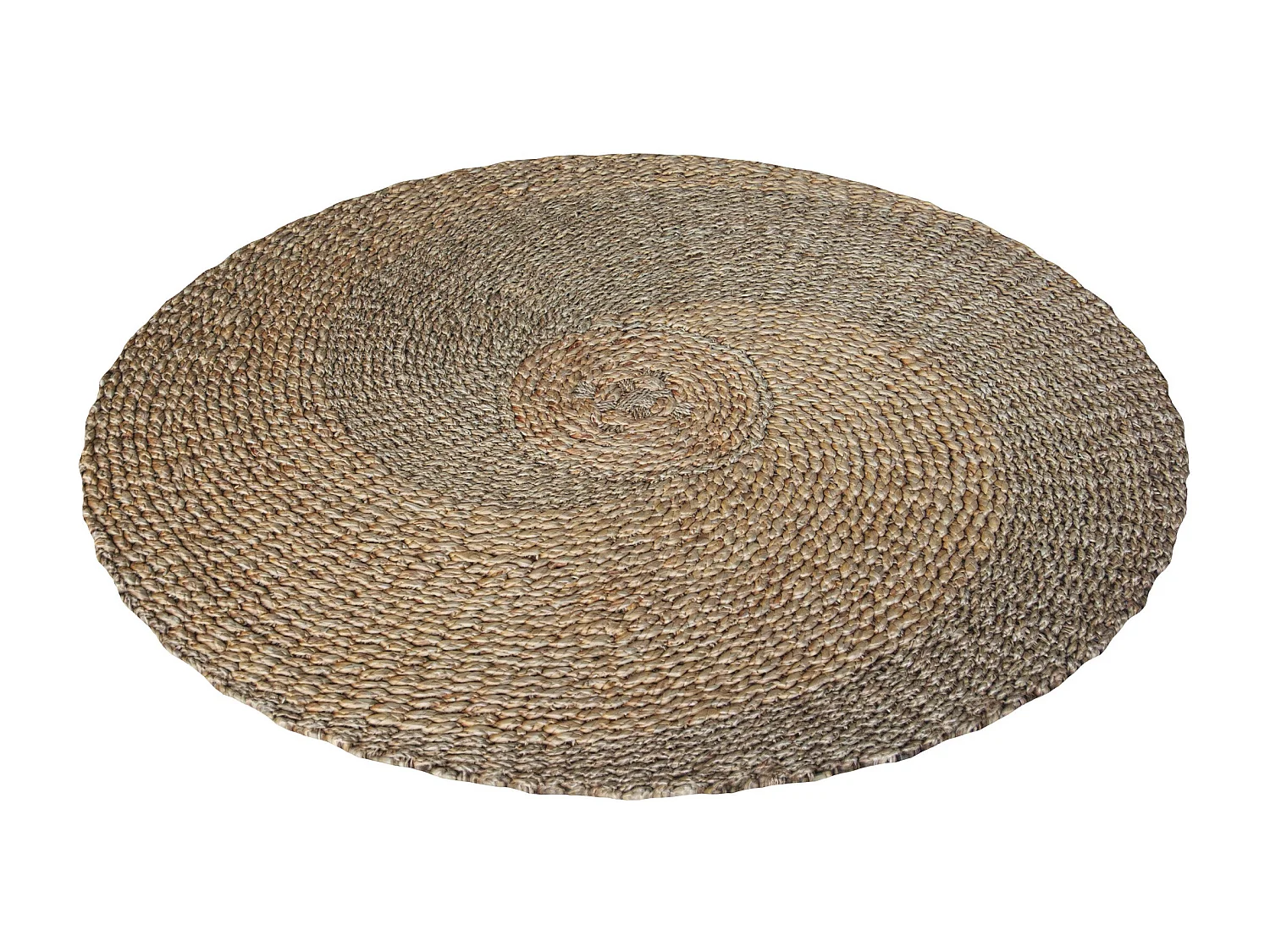 Tapis rond ∅120cm en jacinthe d'eau - Yvy