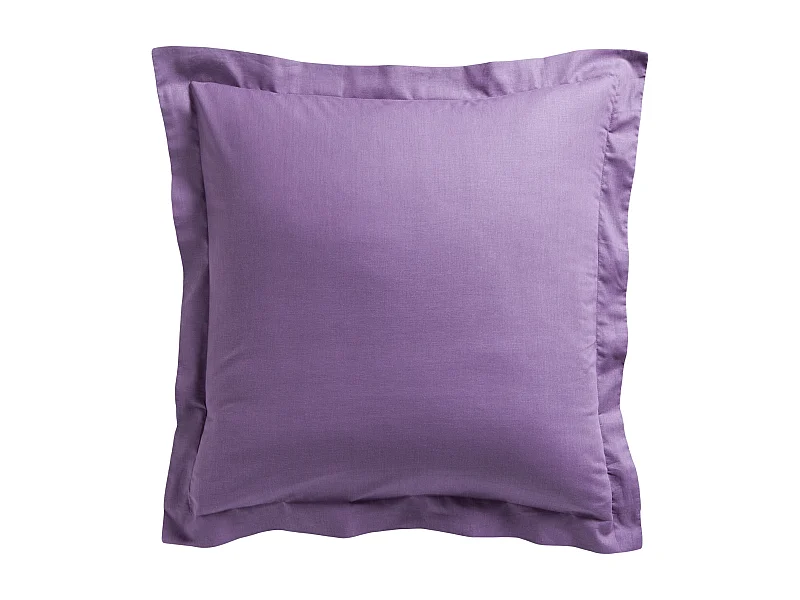 Taie d'oreiller 100% percale de coton Today Couleur Figue Taille 75 x 75 cm