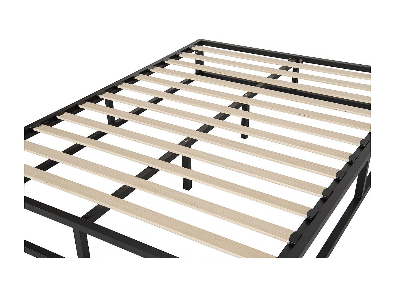 Tweepersoonsbed bedframe bed metaal 160 x 200 cm - Zwart