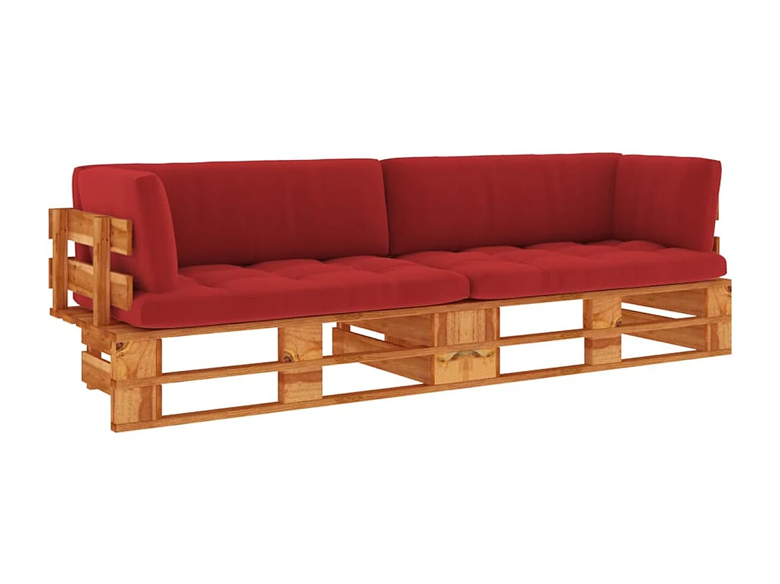 Canapé palette 2 places marron 110 x 65 x 55 cm 02_0013262