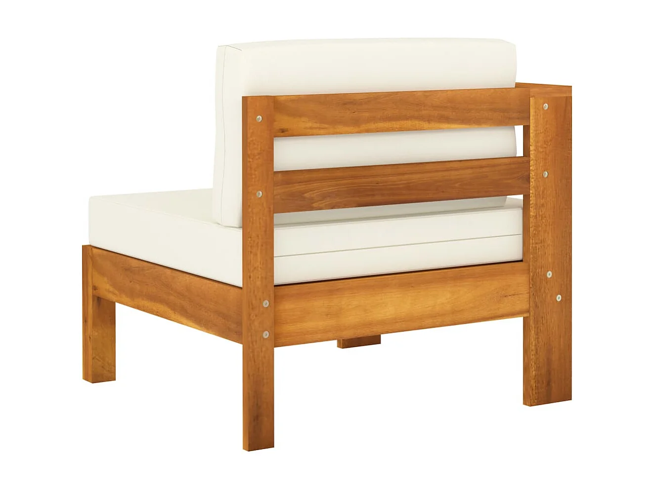 Canapé de jardin meuble bois blanche 61 x 63 x 60 cm 02_0013232