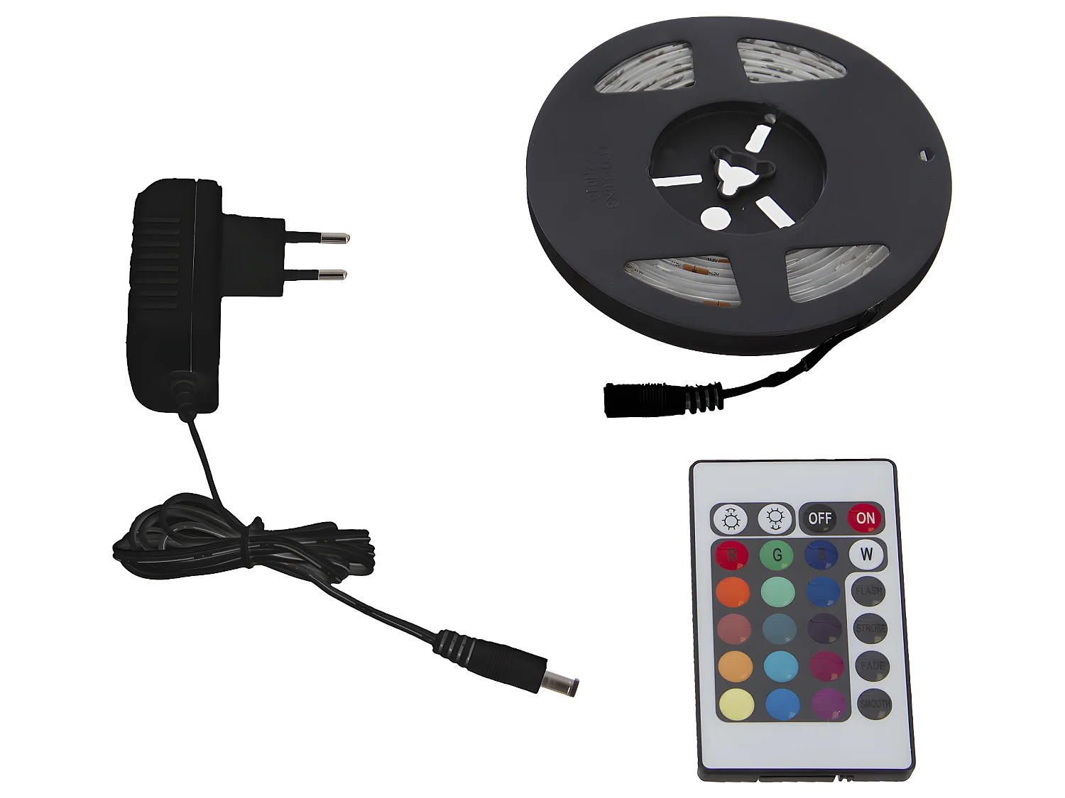 Ruban LED secteur avec télécommande RGB L1000 Multicolore - ATMOSPHERA