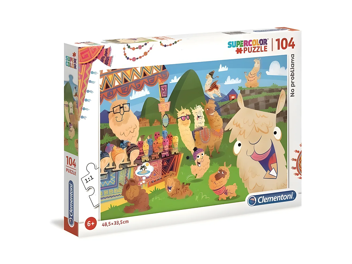 PUZZLE 104 pieces - Le Lama - 48 x 33 cm