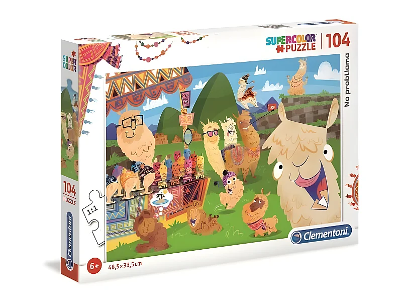 PUZZLE 104 pieces - Le Lama - 48 x 33 cm