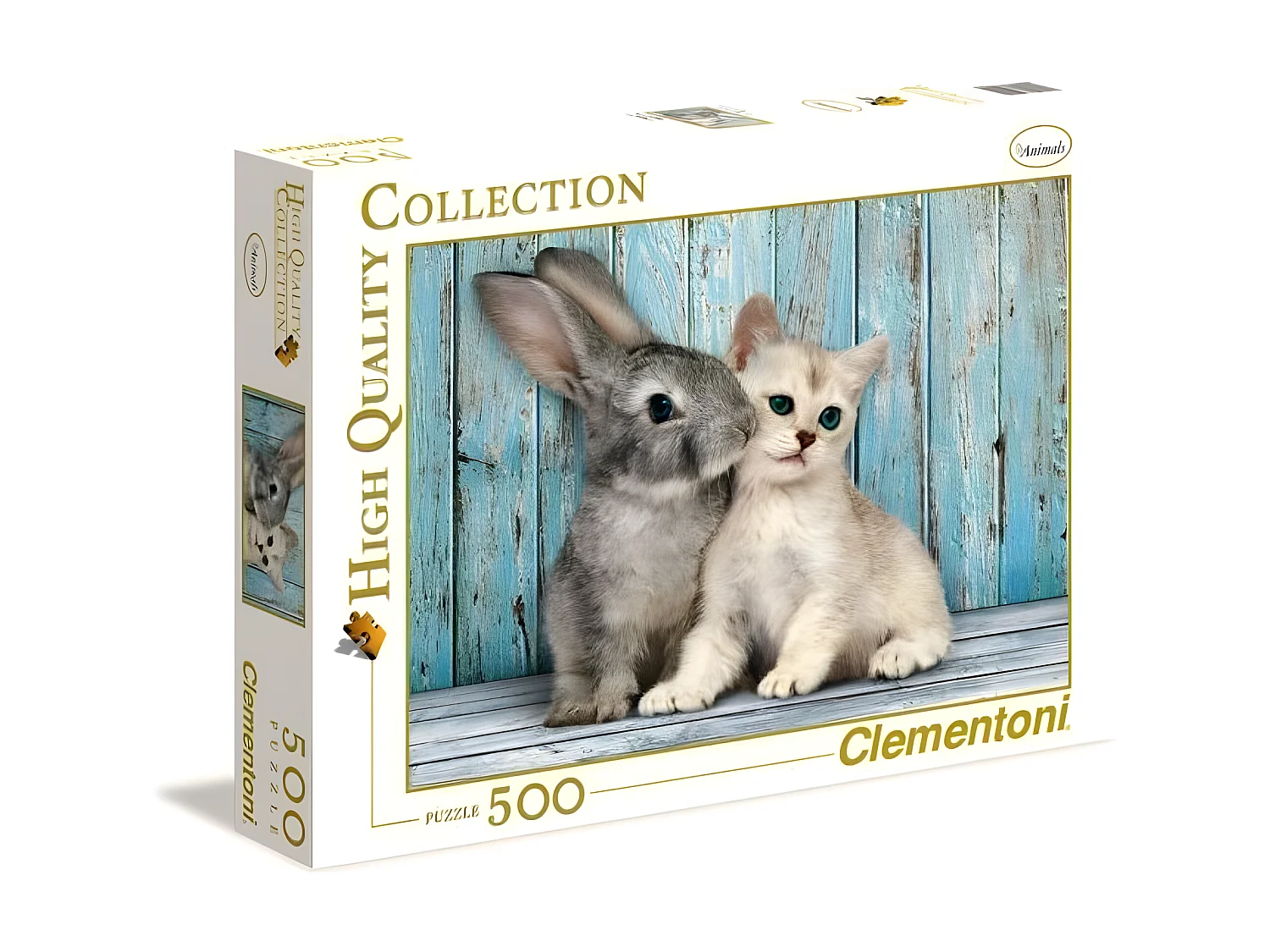 PUZZLE 500 pieces - Chaton et Lapin - 49 X 36 cm
