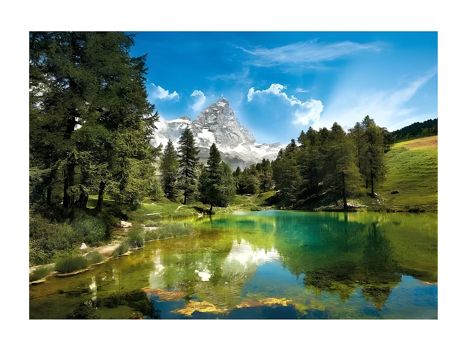 PUZZLE 1500 pieces - Le lac Bleu - 59 X 84 cm