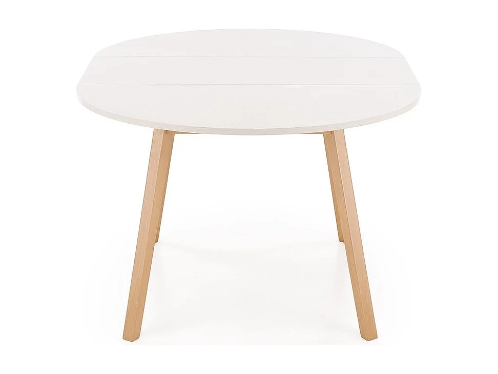 Esstisch Ruben-K (72x102-142)/Erweiterbar/Weiss&Braun