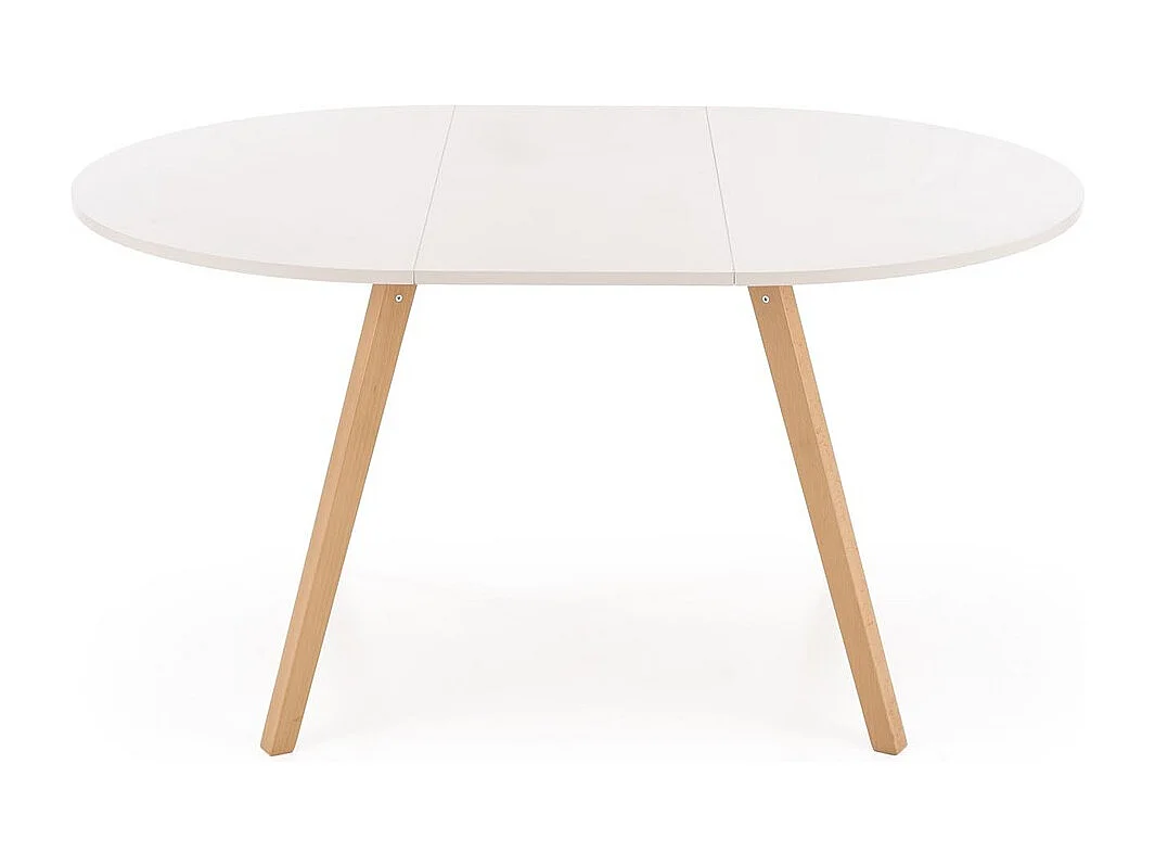 Esstisch Ruben-K (72x102-142)/Erweiterbar/Weiss&Braun