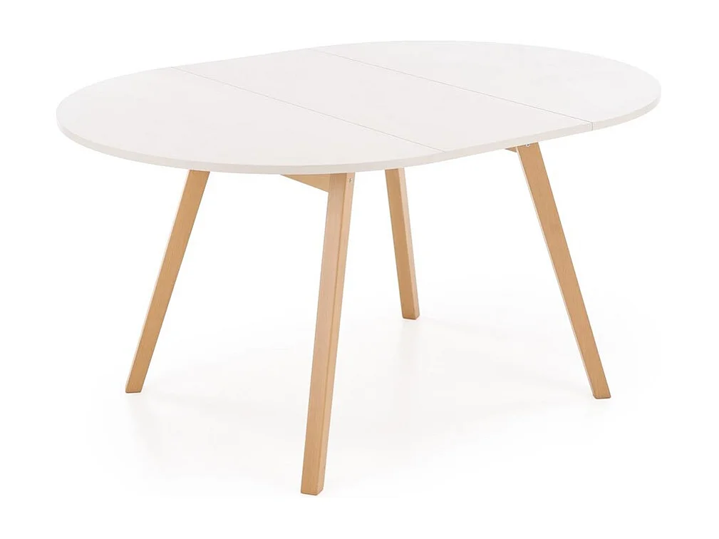 Esstisch Ruben-K (72x102-142)/Erweiterbar/Weiss&Braun