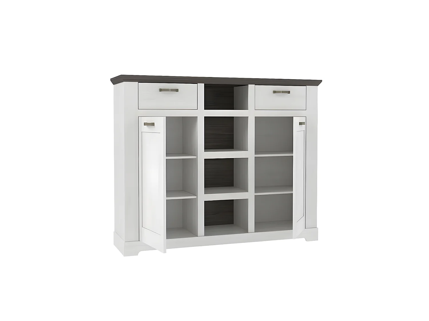 Highboard Gasparo/Weis&Anthrazit