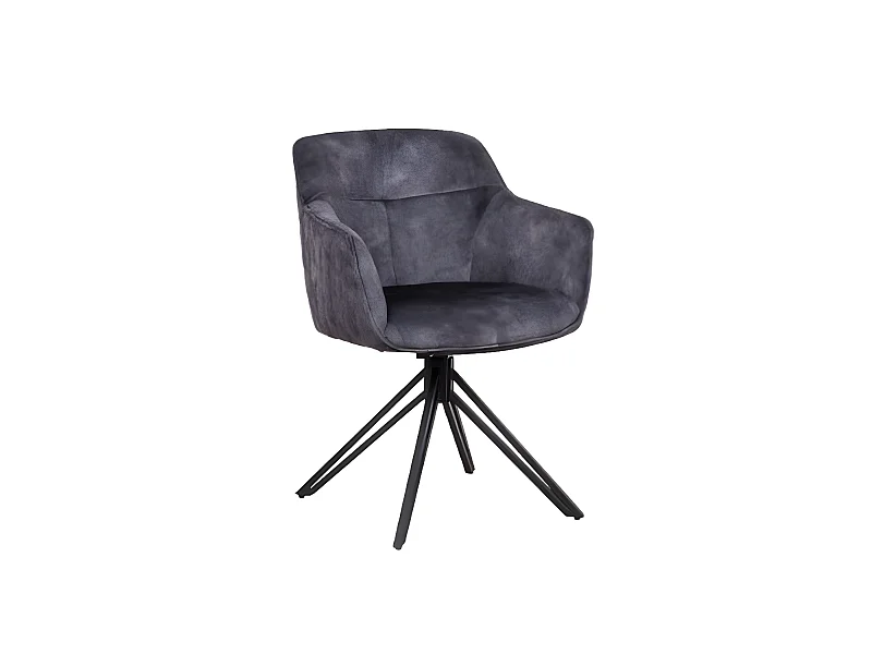 Stuhl Watson-G/Stoffbezug/Anthrazit/180 Grad Rotation