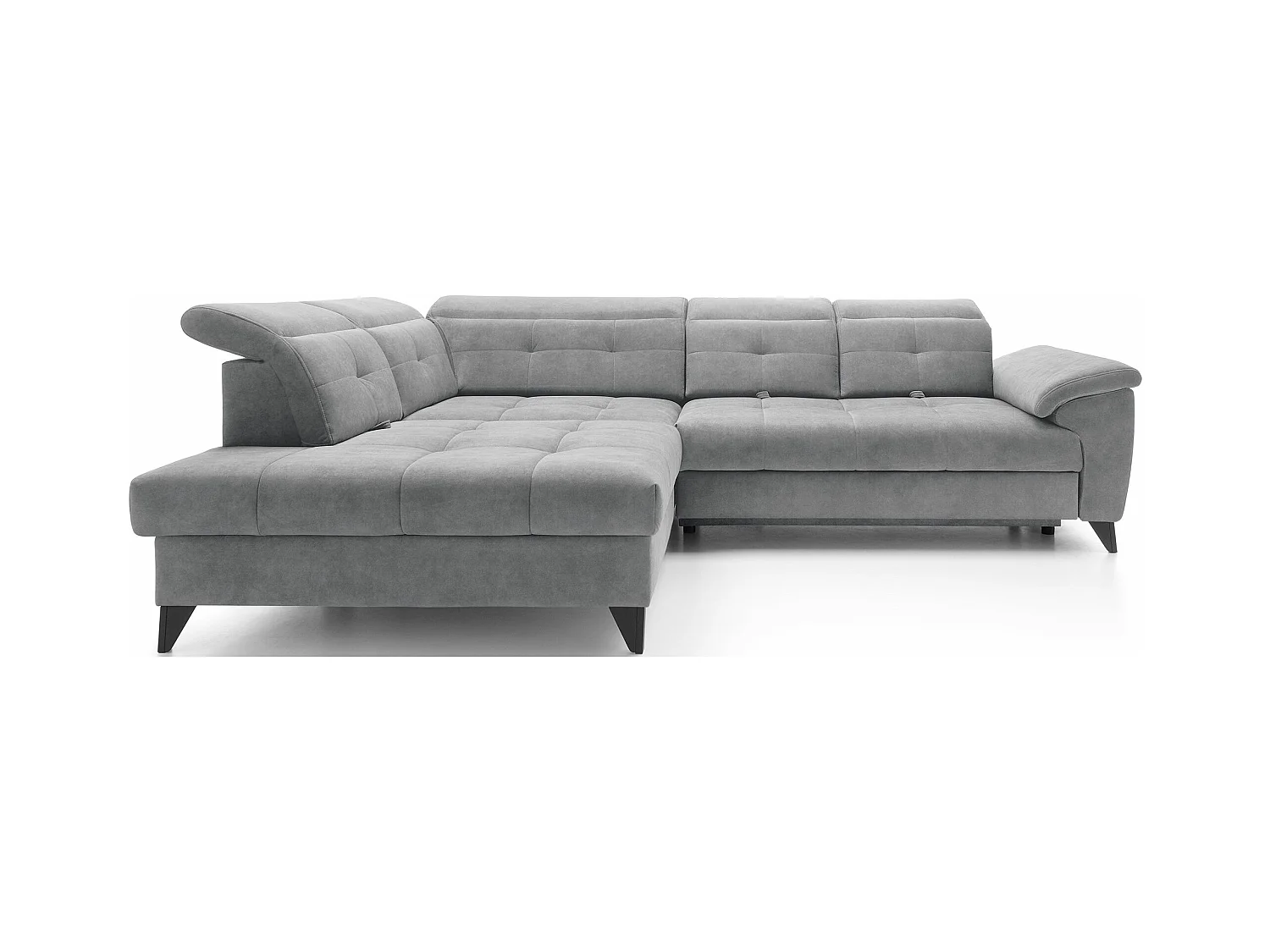Ecksofa Corsica R/Stoff-Grau