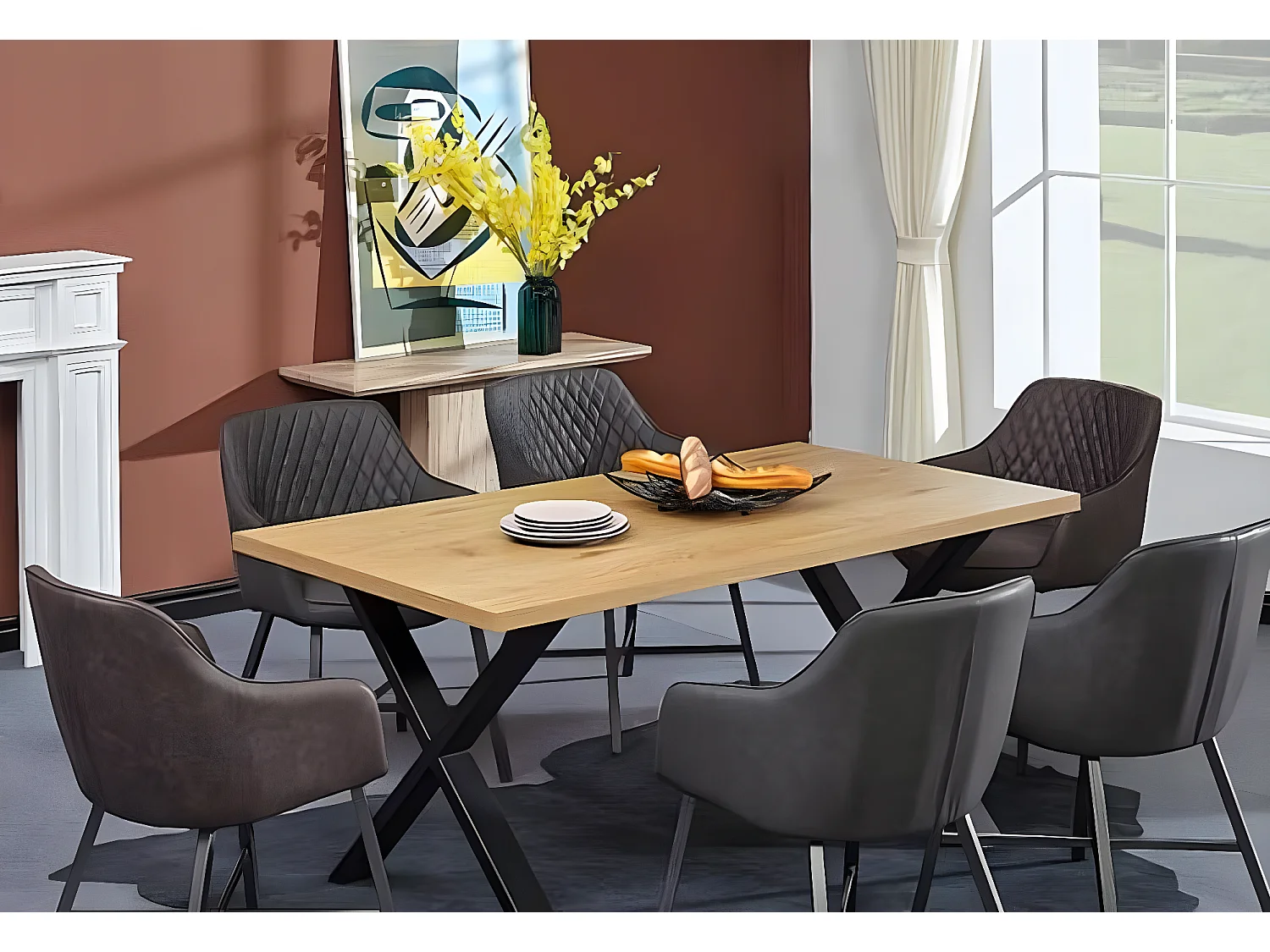 Table à manger Gery (90x160)