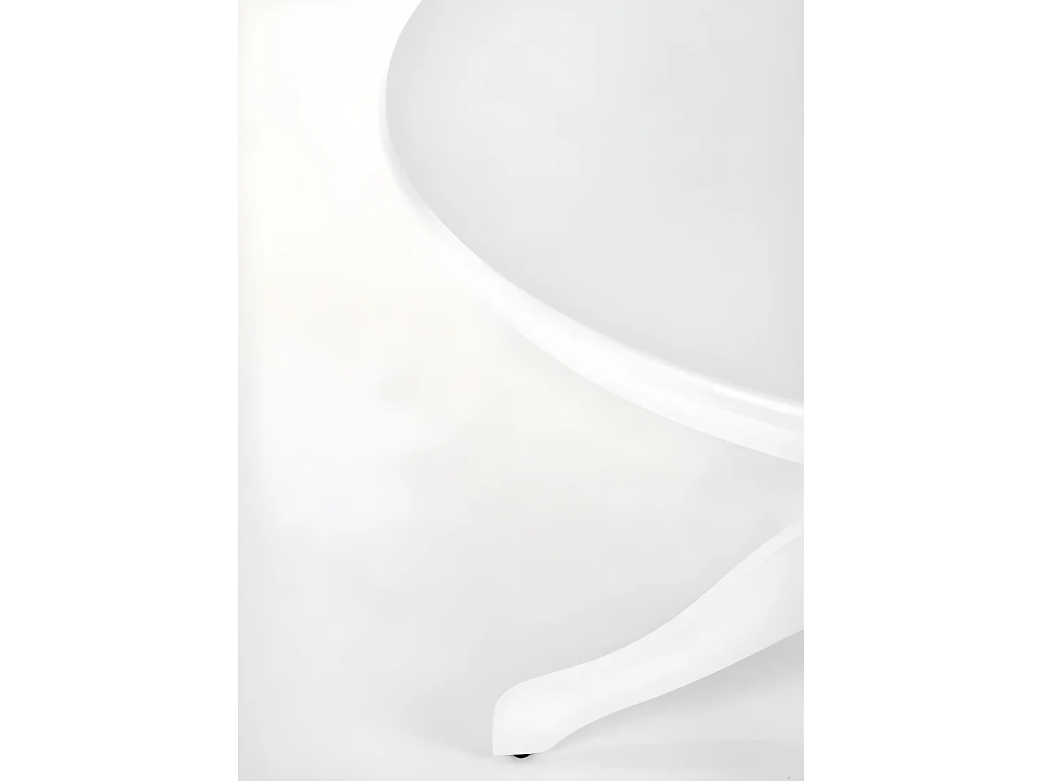 Table à manger Gloster (O106)/Ronde/MDF/Blanc