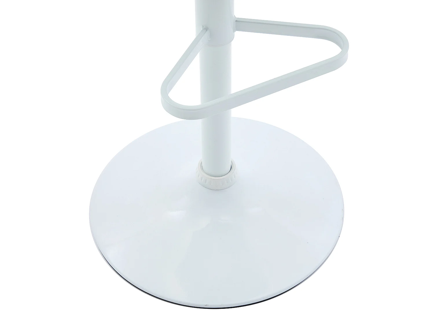 Lot de 2 tabourets de bar en velours et métal blanc - Hauteur réglable - Crème - PEGA de Pascal MORABITO