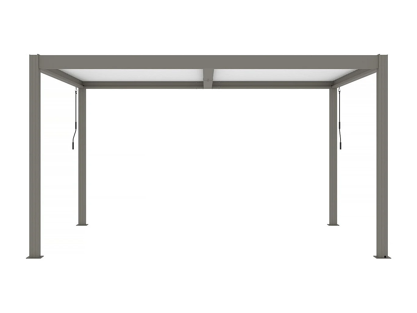 Aluminium bioklimaat pergola met LED "Windsor" 3 x 4 - Taupe